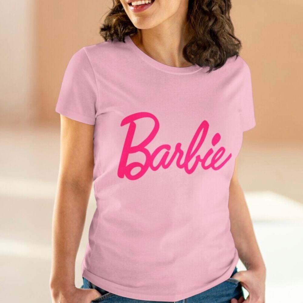 Barbie Classic Pink Logo T- Shirt